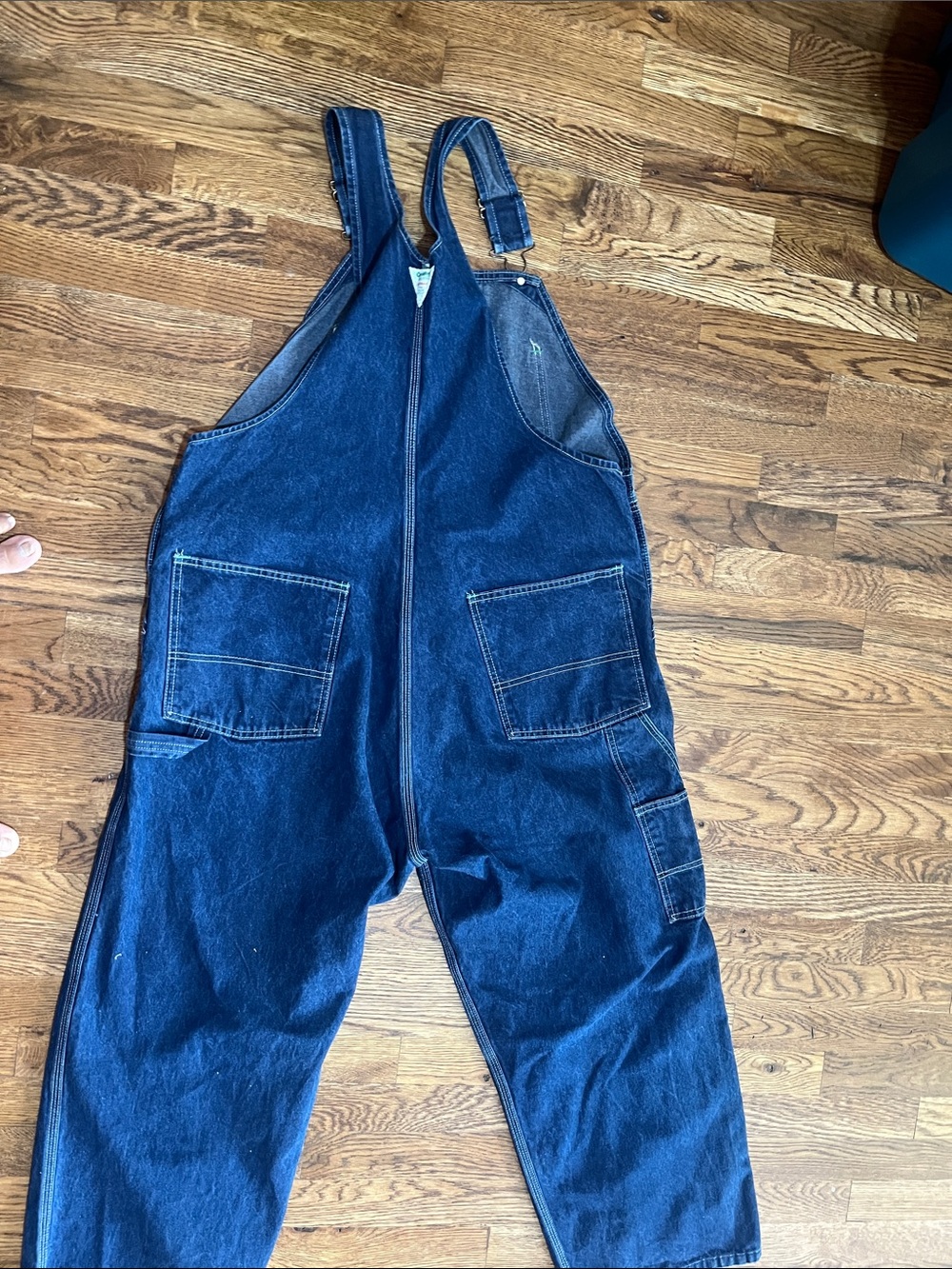 Vintage Oshkosh BGosh Denim Vestbak Work Overalls Union Made Size 44x29 - Picture 5 of 7